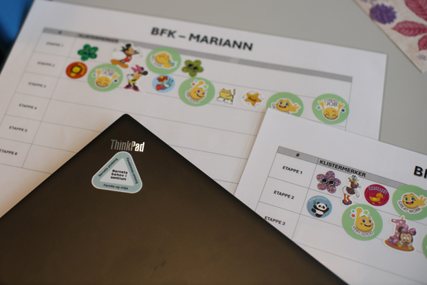 Plakat med klistremerken for alle ansatte i gjennomføring av BFK