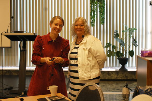 Marianne Lande-Sudall og Ingeborg Dirdal