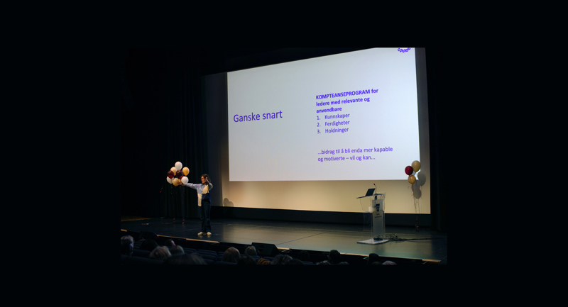Irene Grastveit på scenen