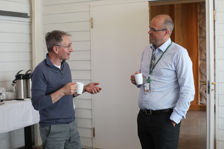Amund JUnge og Bjarte Våge i prat
