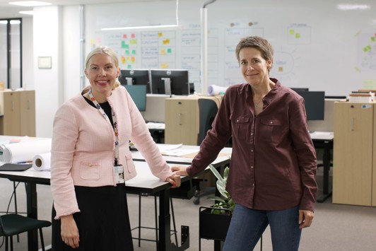 Ellen Charlotte Wendel Bowitz og Christine Sandvold