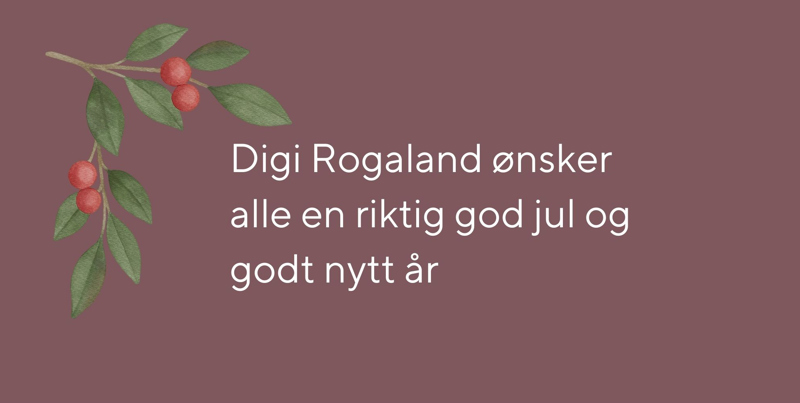God jul og godt nytt år fra Digi Rogaland