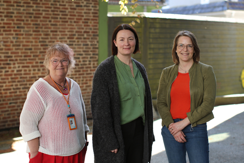 Prosjektleder for EPJ i Stavanger kommune, Ingeborg Dirdal, Kristine Skjøthaug og Ruth Økland 