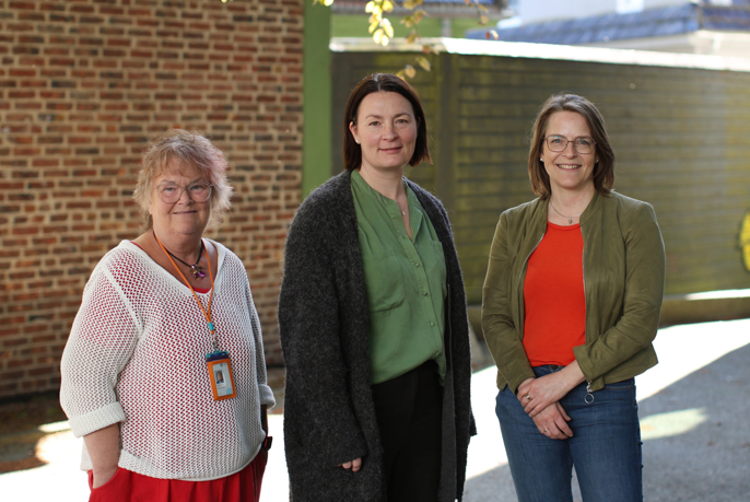 Prosjektleder for EPJ i Stavanger kommune, Ingeborg Dirdal, Kristine Skjøthaug og Ruth Økland