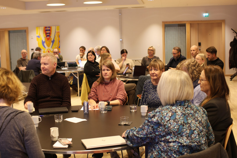 Deltakerne som sitter i salen