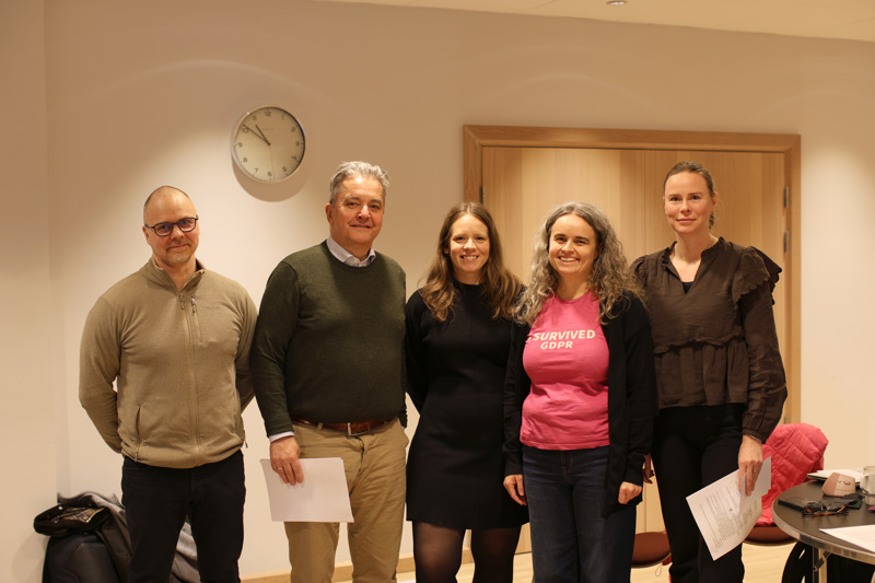 Fra venstre, Roy Allan Hansen,  Christian Sørbye Larsen, Stine Randa,  Ingrid Bårvåg Sætrevik og Kristine Sylta