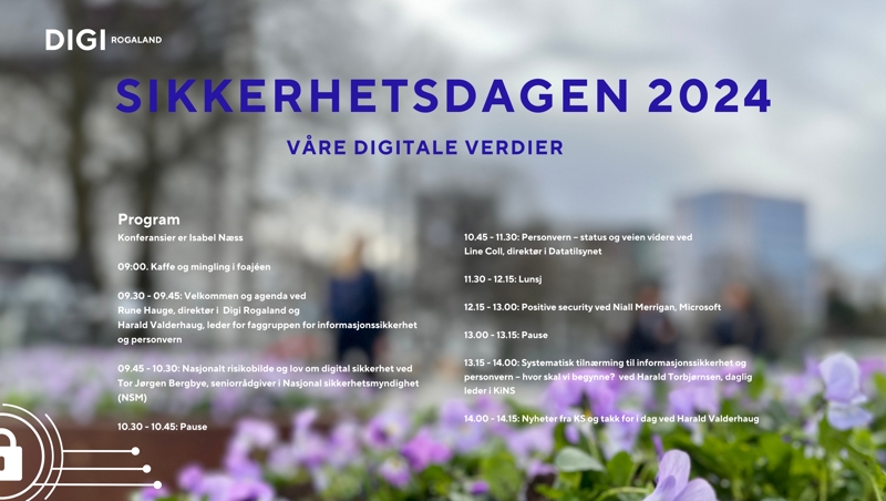 Plakat for sikkerhetsdagen